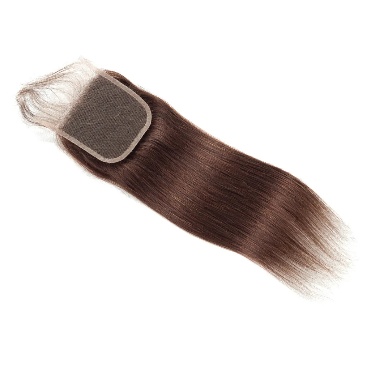 Wigsbuy Straight Hair Closure #2 Dark Brown Human Hair Lace Closure 10-20 Inches