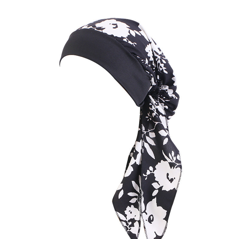 Cross Border Hat Stretch Wide Rim Nightcap Headwear Hair Care Hat JDT-329C