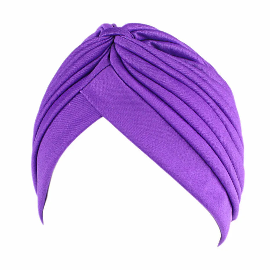 Pleated Stretch Fabric Muslim Turban