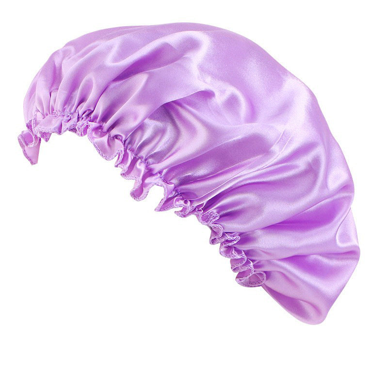 Satin lace nightcap women's round cap hair care CAP Beauty hair cap TJM-250