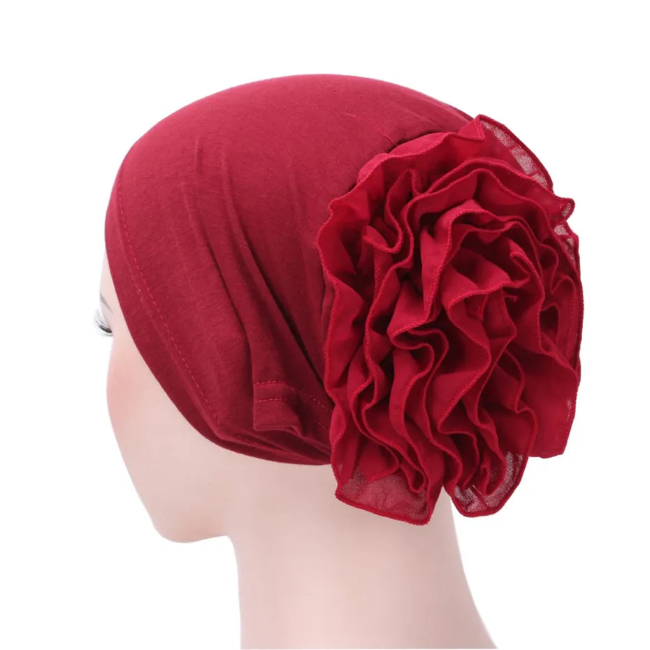 Plain Big Flower Arab Turban