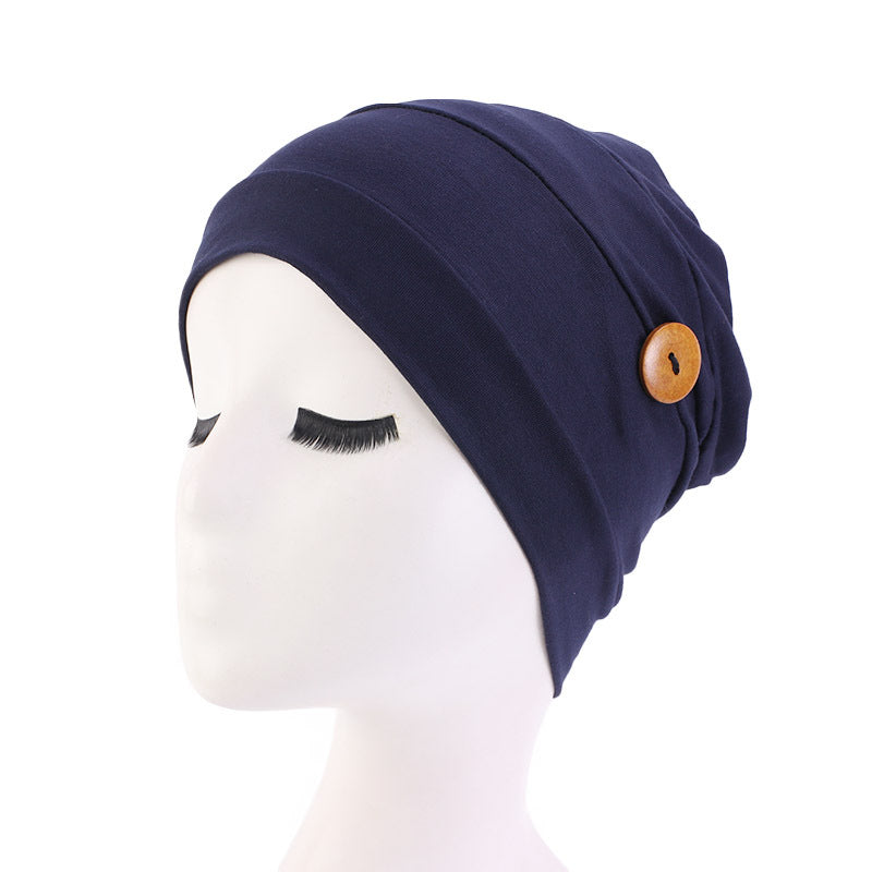 Women's Mask Hat Nurze Hat Anti-Le Moon Hat Ear Protecting Headband Bamboo Fiber Modal Cotton Chemotherapy Hat