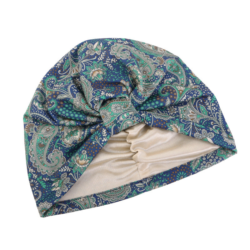 Cross-Border Elastic Hat, Double-Layer Knotted Head Wrap Hat, Yoga Chemotherapy Hat, Amazon Tjm-410