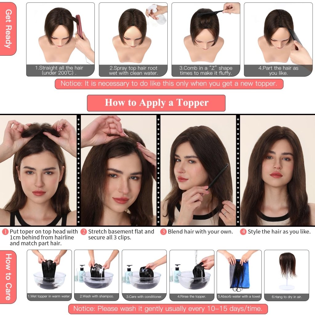 Hair Toppers for Women Gray Hair Toppers for Women 100% Remy Human Hair Grey Hair Toppers for Women with Thinning Hair Clip in Hair Toppers Short Hair Pieces for Women Real Hair Toppers Grey