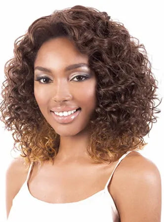 High Quality Medium Curly Capless Synthetic Hair Wig 12 Inches