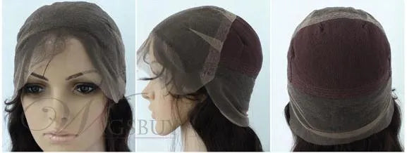 Fashionable Boutique Blonde Short Straight Full Lace Wig 100% Human Hair 10 Inches