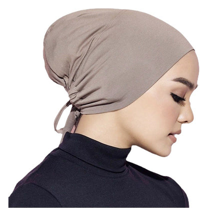 New Super Soft Elastic Cloth Ethnic Style Ribbon Base Hat Turban Chemotherapy Hat Jdt-31-1