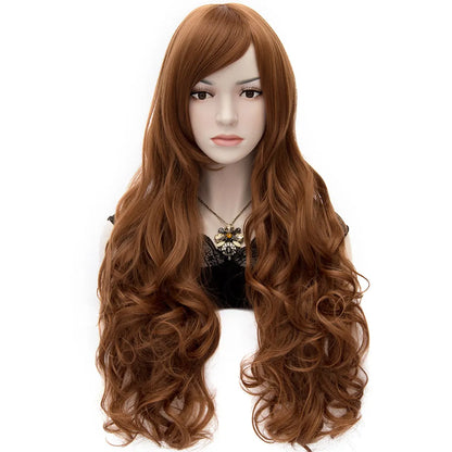 Sexy Anastasia Rich Brown Super Long Wavy Wig 32 Inches