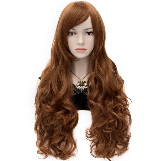 Sexy Anastasia Rich Brown Super Long Wavy Wig 32 Inches