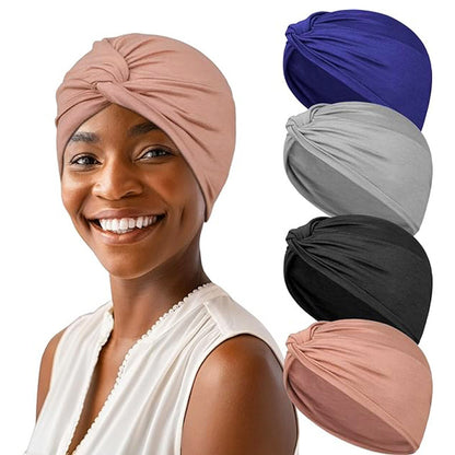 Ethnic Style Turban Hat, Imitation Cotton Twisted Cross Hat, Indian Hat, Chemotherapy Hat, Baotou Hat