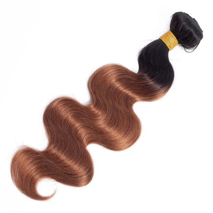 Wigsbuy Ombre Human Hair Bundles Body Wave 4 Bundles/Lot T1B/30 Color