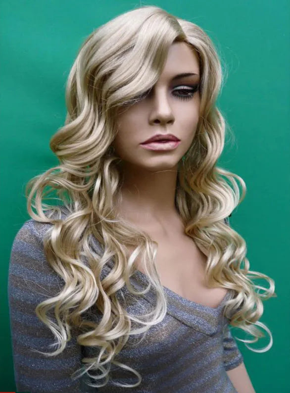 Elegant Extra Long Heat Resistant Synthetic Big Wavy Wig 26 Inches