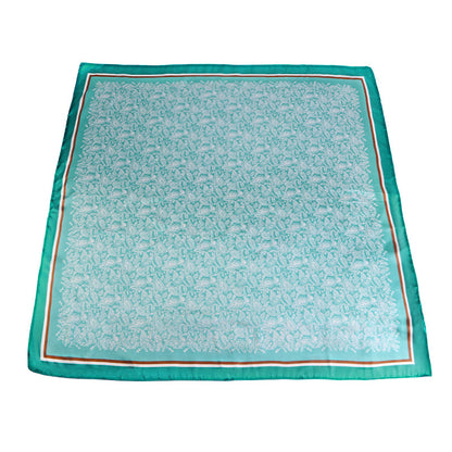 Amazon Women's Satin Square Scarf Imitation Silk Printed Head Scarf Silk Scarf Turban Hat Jdwj-28A