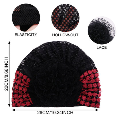 New Cross-Border Ethnic Style Breathable Hat, Floral Turban Hat, Head Wrap Hat, Hair Care Hat Jdt-519
