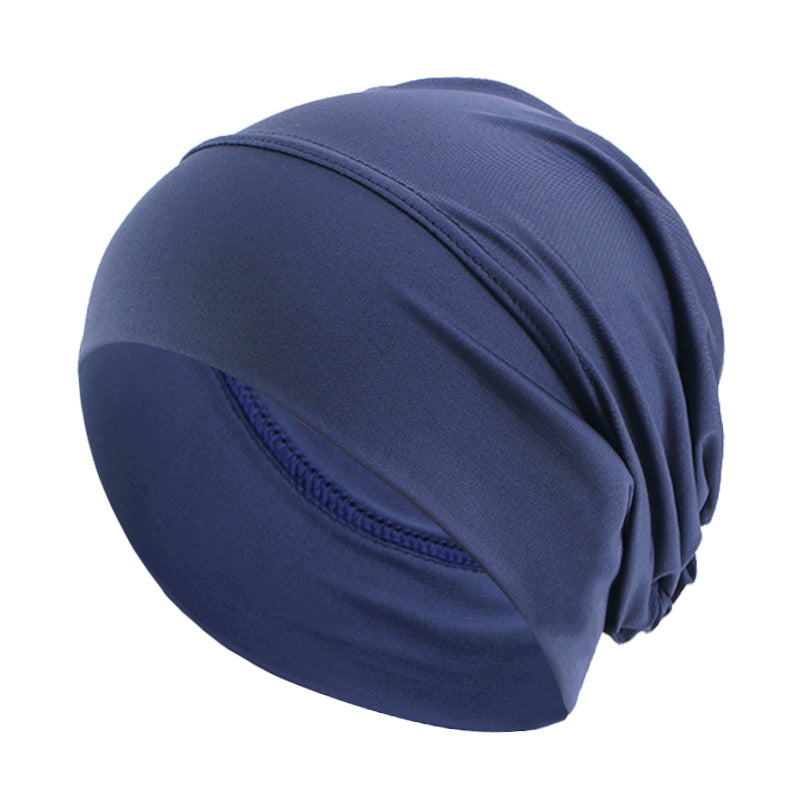 Cross-border supply of ethnic-style elastic turf cap base cap chemotherapy cap baotou hair care cap JDT-485