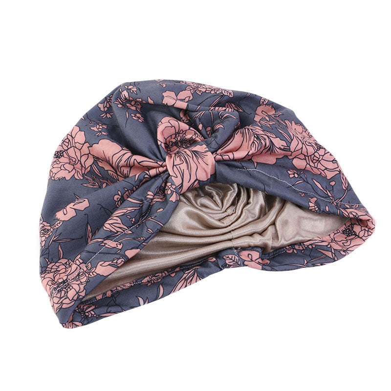 Cross-Border Elastic Hat, Double-Layer Knotted Head Wrap Hat, Yoga Chemotherapy Hat, Amazon Tjm-410