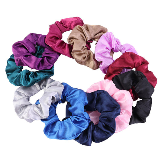 Japanese and Korean version of the new fashion simple satin segment large intestine hair ring hair rope hair FQ-124