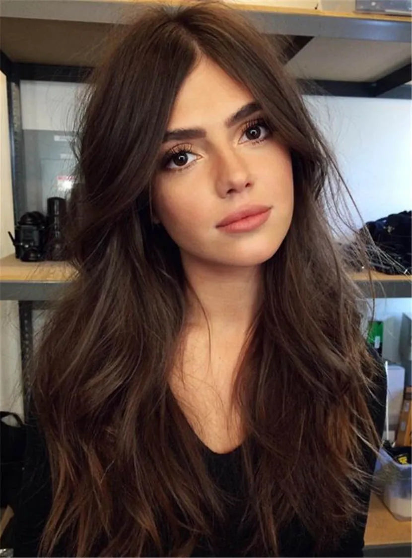 Long Wavy Lace Front Wig Synthetic Hair 26 Inches