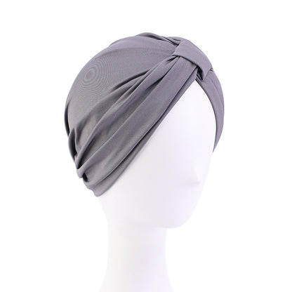 European and American Women's Wooden Dale Cotton Block Tapered Hood National Style Baotou Hat