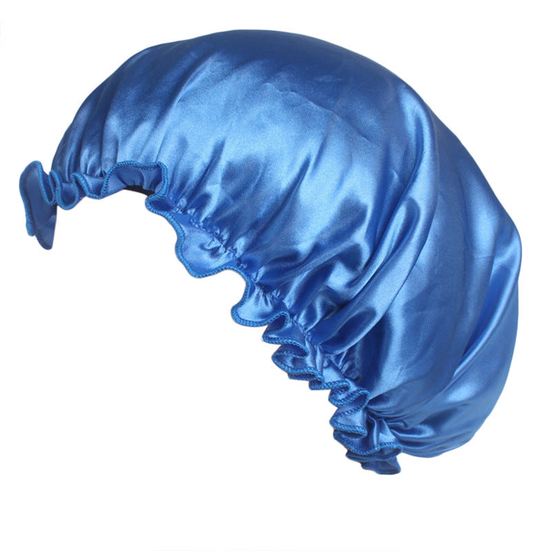 Satin lace nightcap women's round cap hair care CAP Beauty hair cap TJM-250