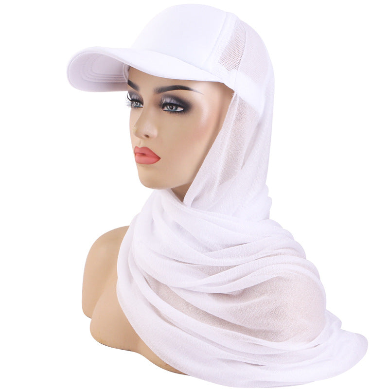 Summer Breathable Mesh Duck Tongue Baseball Scarf Cap Sunshade Tape Cap Outdoor Anti-Sunscreen Tape JDBQM-68A