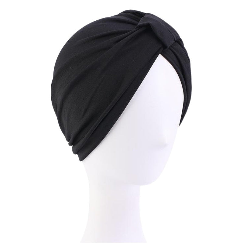 European and American Women's Wooden Dale Cotton Block Tapered Hood National Style Baotou Hat