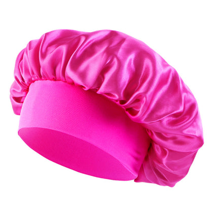 European and American Popular Children's Elastic Wide-brimmed Nightcap Sardin Round Hat Hair Care Tapes TJM-301