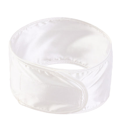 Imitation Silk Adjusting Hair Band Makeup Wash Headband Home Hair Care Headgear Ring Velcro JDF-01A