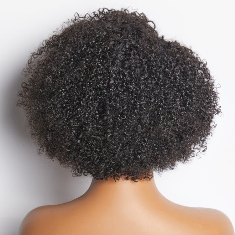 12" natürlich aussehende verworrene lockige Perücken mit Babyhaar