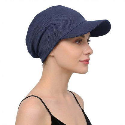 New Solid Color Striped Cloth Duck Tongue Hat, Headband Hat, Outdoor Travel Sunshade Cap, JDT-234E Cloth Hat