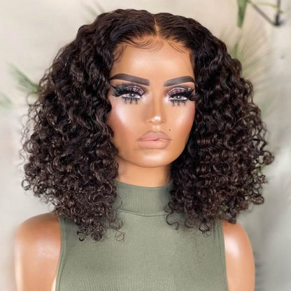 13?¨¢4 Bouncy Deep Curly Hair Wig 180% Density