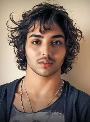 Parrucche sintetiche da uomo senza cappuccio, corte e ondulate, 10 pollici