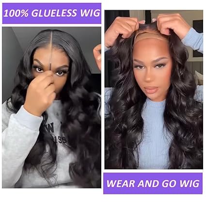 Parrucche frontali in pizzo HD con onde del corpo 13x4 Parrucche Bob senza colla per capelli umani