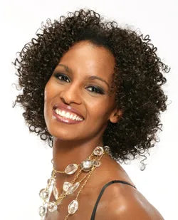 Short Kinky Curly Full Lace Wig 14 Inches 100% Human Hair for African American Women