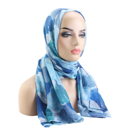 Spring and Autumn New Style Bali Yarn Printed Headscarf, Paris Yarn Beach Wrap Headscarf Hat Jdwj-24F