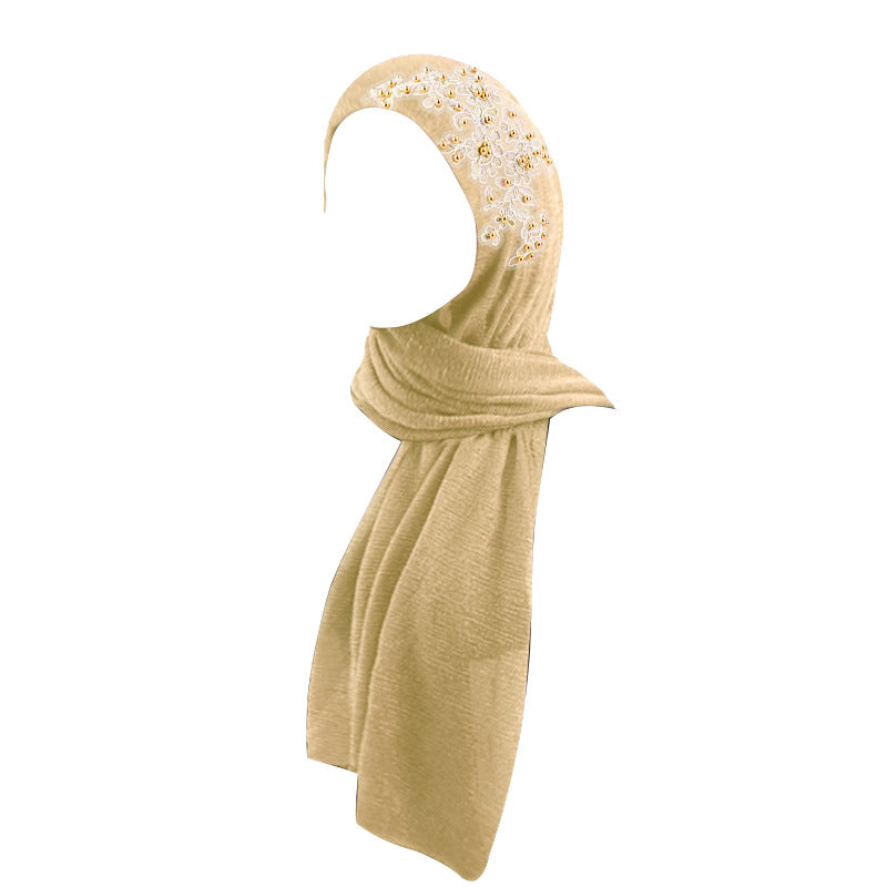 Golden bead accessories, pleated scarves, wrapped scarves, wrapped scarves, wrapped scarves, headscarves, hats, JDWJ-30-1