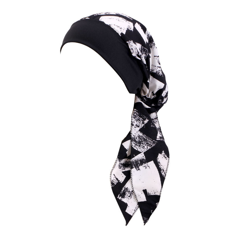 Cross Border Hat Stretch Wide Rim Nightcap Headwear Hair Care Hat JDT-329C