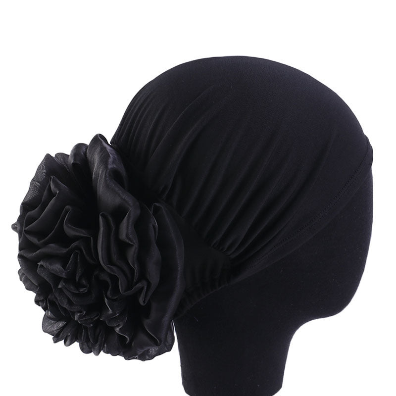 Cross-border new big flower headscarf cap toe cap ethnic style small cap hair loss cap wedding cap TJM-262