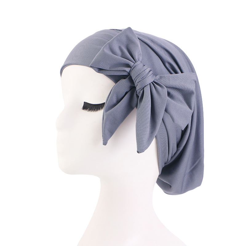 Cross-Border Supply Elastic Streamer Headscarf Hat, Head Wrap Hat, Base Hat, Chemotherapy Hat Jdt-31A