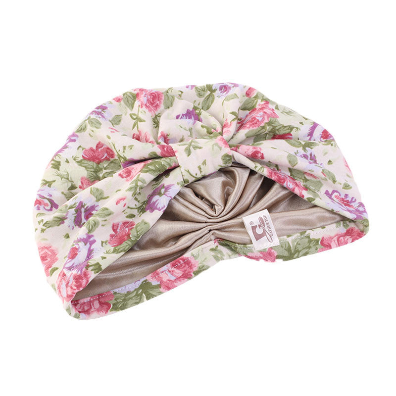 Cross-Border Elastic Hat, Double-Layer Knotted Head Wrap Hat, Yoga Chemotherapy Hat, Amazon Tjm-410