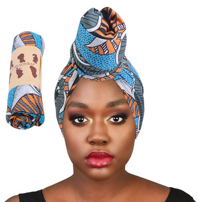 Customized Hat African Style Cotton Turban Hat, Turban, Knotted Scarf Hat, Turban Scarf Wj-27