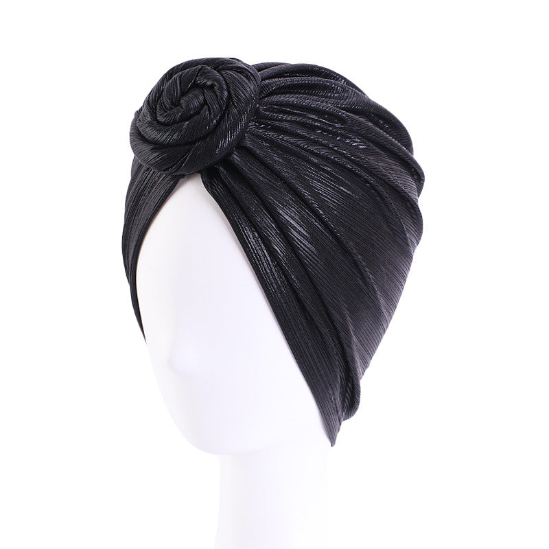 Amazon Retro Floral Fashion Hat, Knotted Ball Turban Hat, Chemotherapy Hat