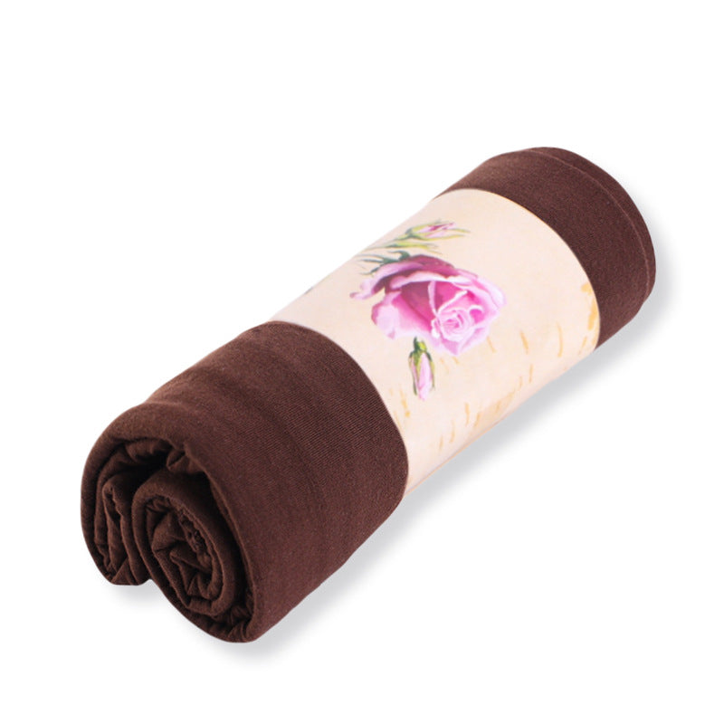 Cotton long tail wrap headscarf toe cap Women's headscarf cap plain scarf hat WJ-26