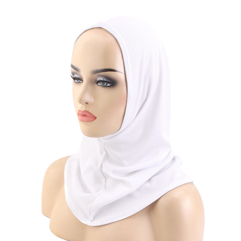 Cross-Border Striped Skin-Friendly Headscarf, Head Wrap, Cloth Hat, Long Base Head Cover, Jdt-490F