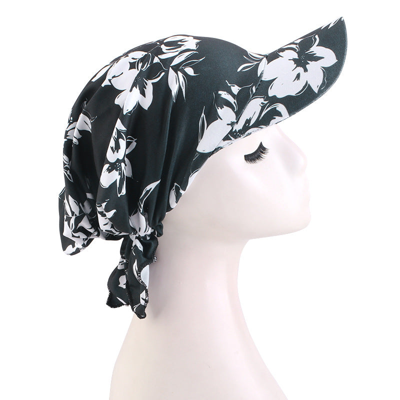 Spring and Summer Style Cashew Print Brimmed Baseball Cap Outdoor Sunshade Headwrap Ethnic Cloth Hat Jdt-234C