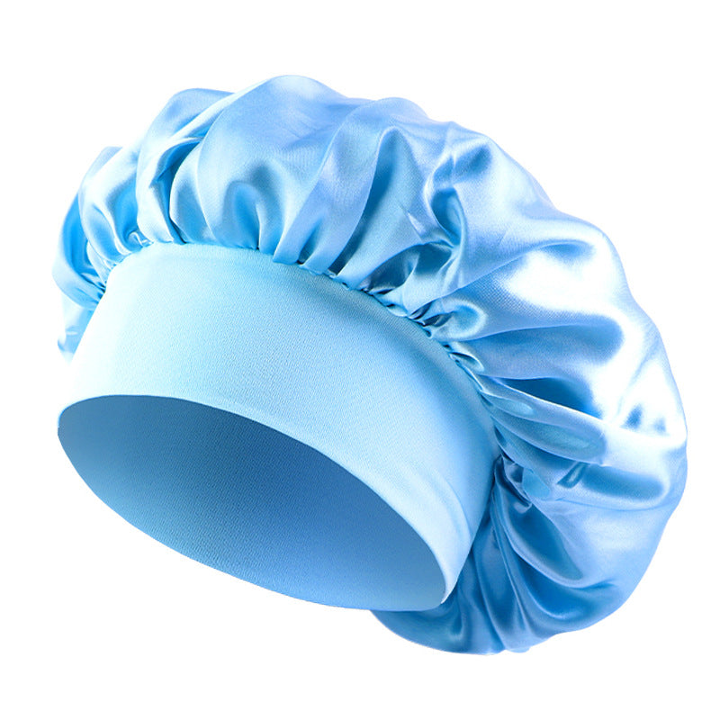 European and American Popular Children's Elastic Wide-brimmed Nightcap Sardin Round Hat Hair Care Tapes TJM-301