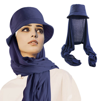 Summer ethnic hat basin hat scarf integrated hat sun-proof fisherman hat scarf toe cap JDPM-58