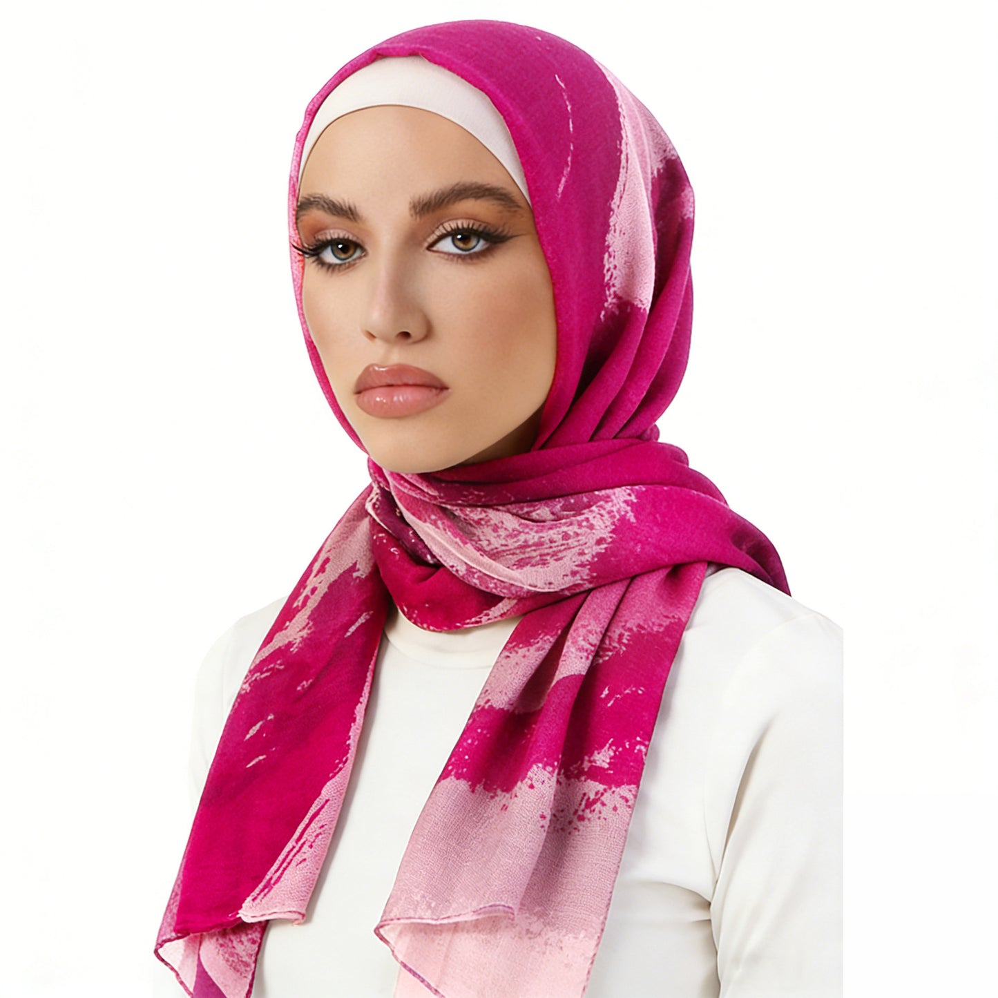 Cross-Border Spring and Autumn Tie-Dyed Paris Gauze Headscarf, Head Wrap, Scarf, Bali Gauze Head Wrap Hat Jdwj-24C