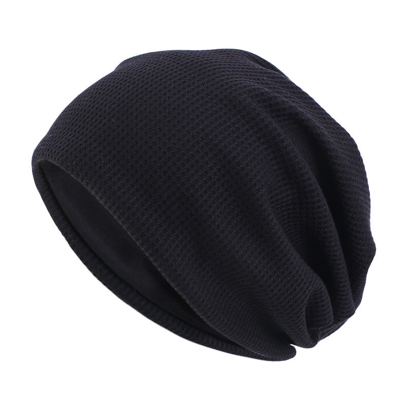 Winter cotton waffle pullover cap moon cap pile long cap nightcap TTM-132