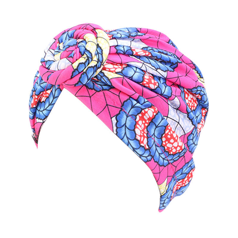 Bohemian style donut turban hat knotted pullover cap ethnic hat TJM-342
